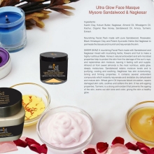 ULTRA GLOW FACE MASQUE - SANDALWOOD & NAGKESAR - MAKE YOUR SKIN GLOW & SHINE