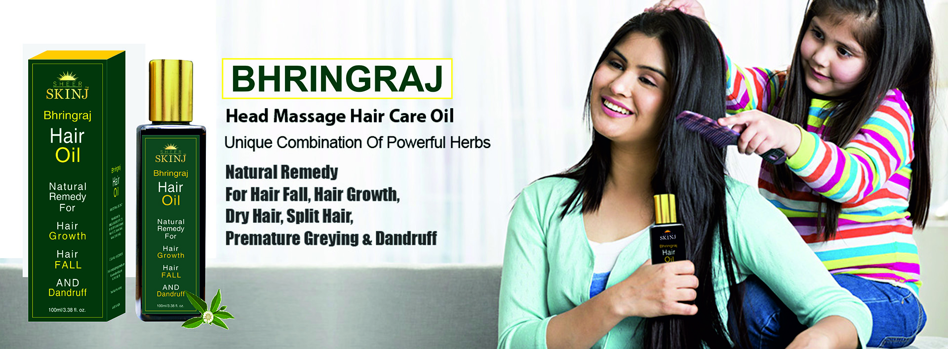 Bhringraj hair oil by sheerskinj